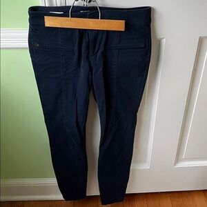 Loft navy modern skinny ankle pant 0 petite Soft cotton